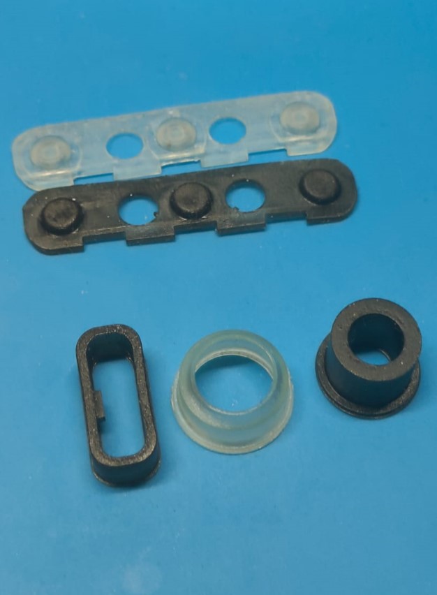 Tiny precision resin parts — seals and grommets